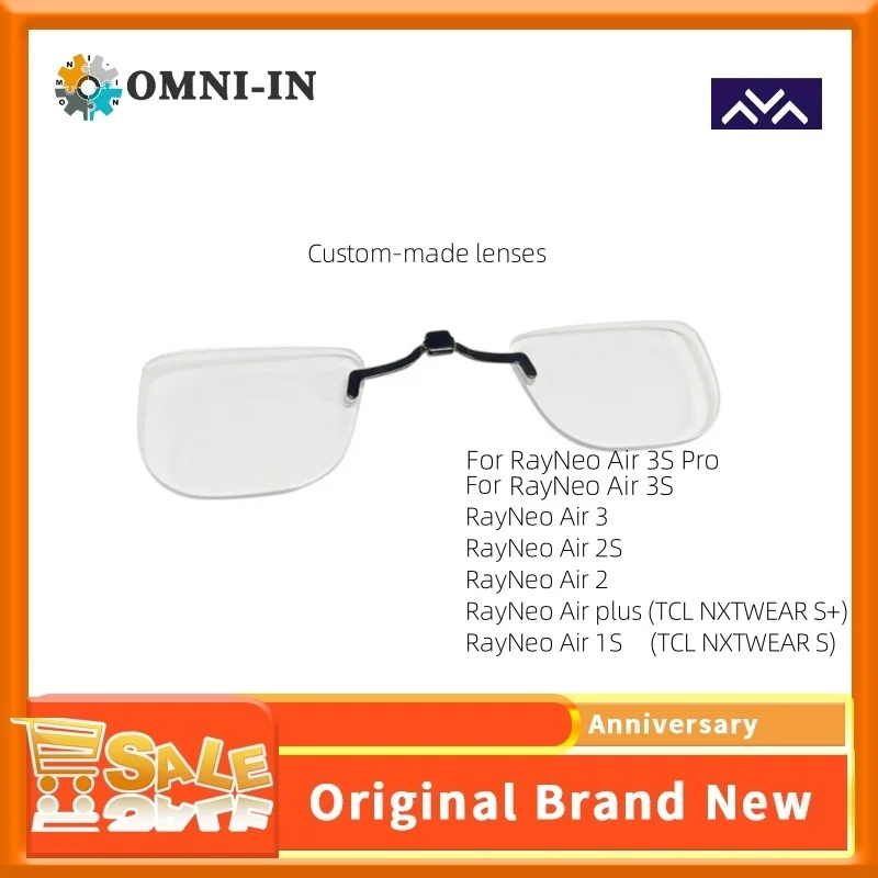 

Suitable for TCL RayNeo Air/Air plus/Air2/Air2S/Air3/Air3S/Pro TCL NXTWEAR S+ special custom glasses lenses Myopia and hyperopia