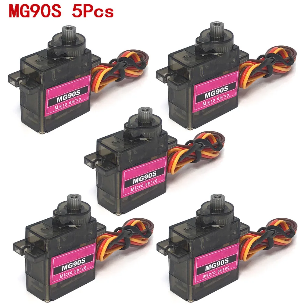 SG90 MG90S Micro Servo Digital 180/360 grados para Rc helicóptero avión Mini barco coche MG90 9G Trex 450 RC Robot