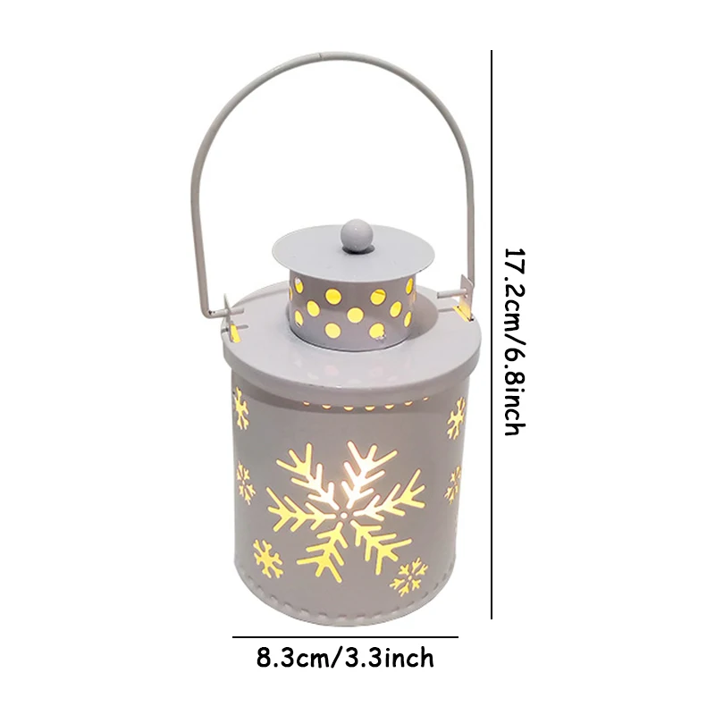 فوانيس عيد الميلاد الكلاسيكية المعلقة مع ضوء LED ، ديكور احتفالي للحفلات المنزلية ، ديكورات أنيقة