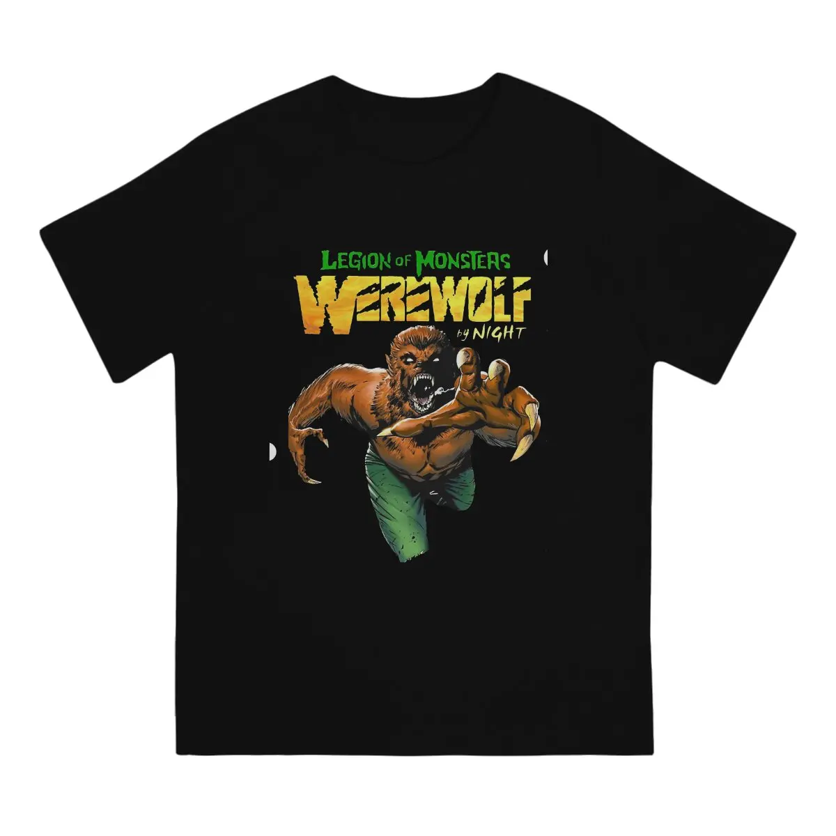 Men's Night Classic T Shirts Werewolf by Night Cotton Clothing Novelty Short Sleeve Crewneck Tees Classic T-Shirt