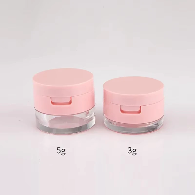1 قطعة 3 جرام/5 جرام صندوق البودرة المحمولة حاوية مسحوق فارغة فضفاضة مع غربال مرآة المغربل التجميل جرة فضفاضة حاوية ماكياج السفر #3