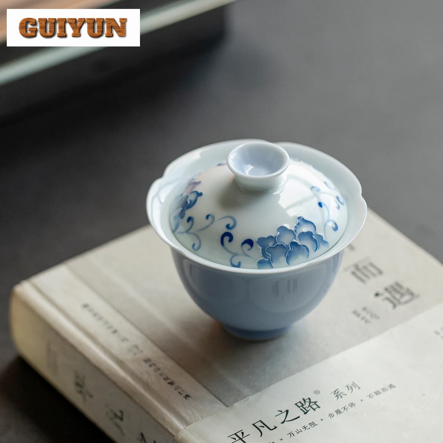 

120 мл ручная роспись пион Гайвань Дзен против ожогов чайная варенька бытовая чайная миска с крышкой комплект чайник крышка миска чайный набор украшений