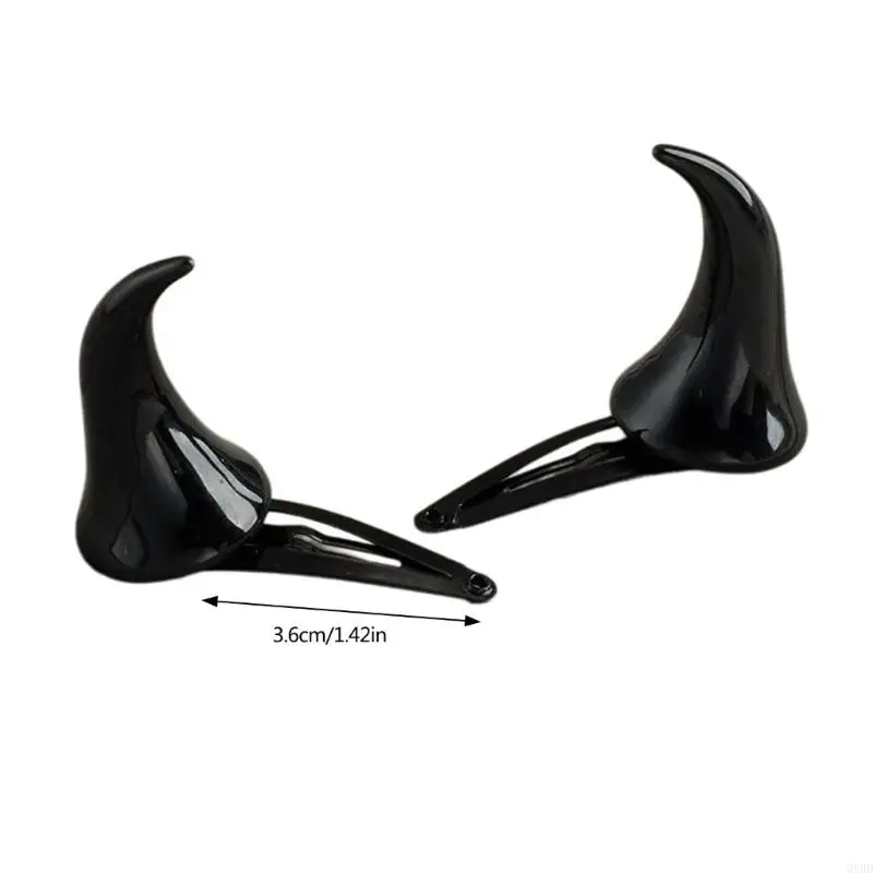 39bdドレスアップ小道具デビルホーンヘアクリップハロウィーンドレスコスプレコスチュームアクセサリー