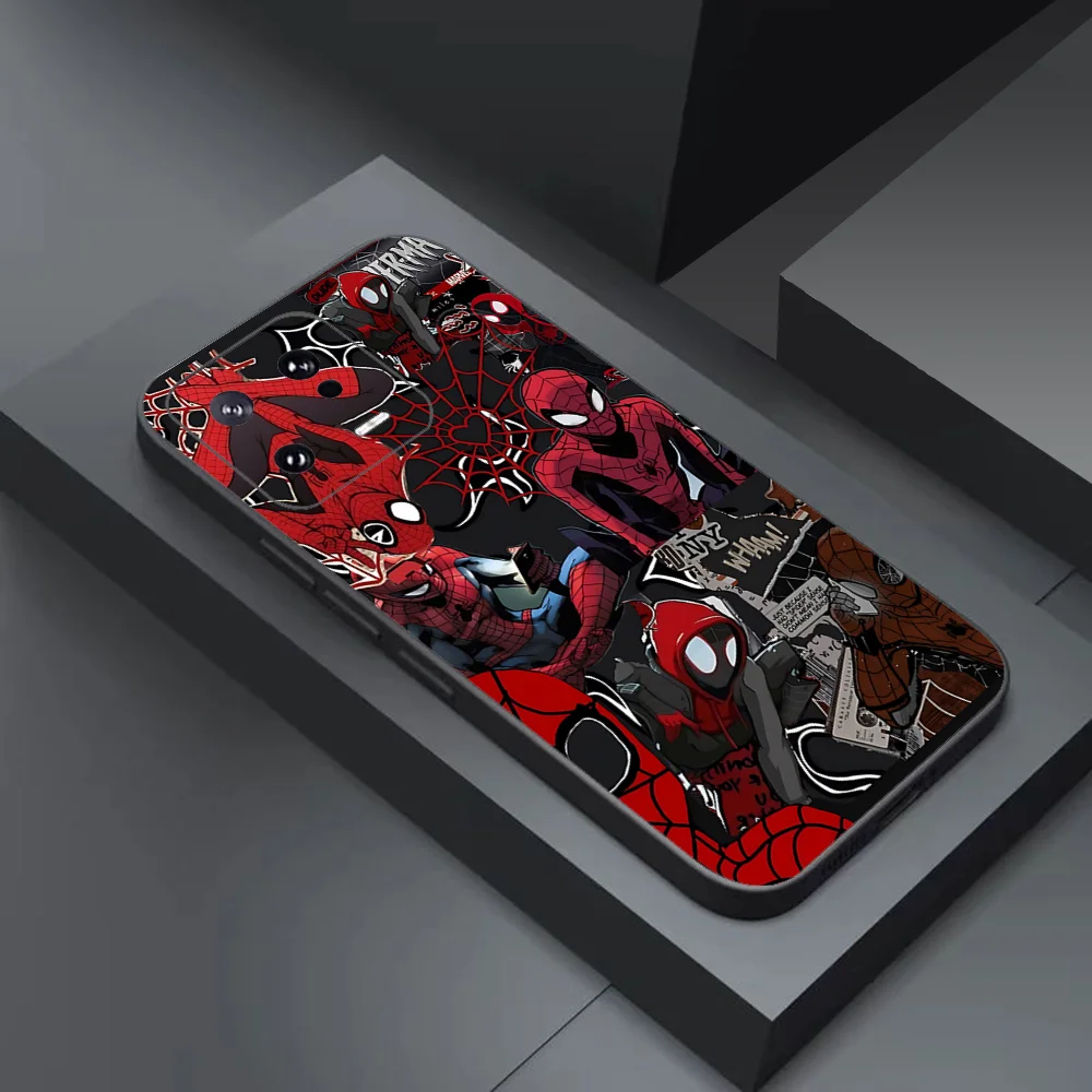 S-Spider-Man-N M-Marvel Phone Case For Xiaomi 11 Redmi Note 11 5G 8T 9A 9 10T Note8Pro Note9 12SUltra Black Case