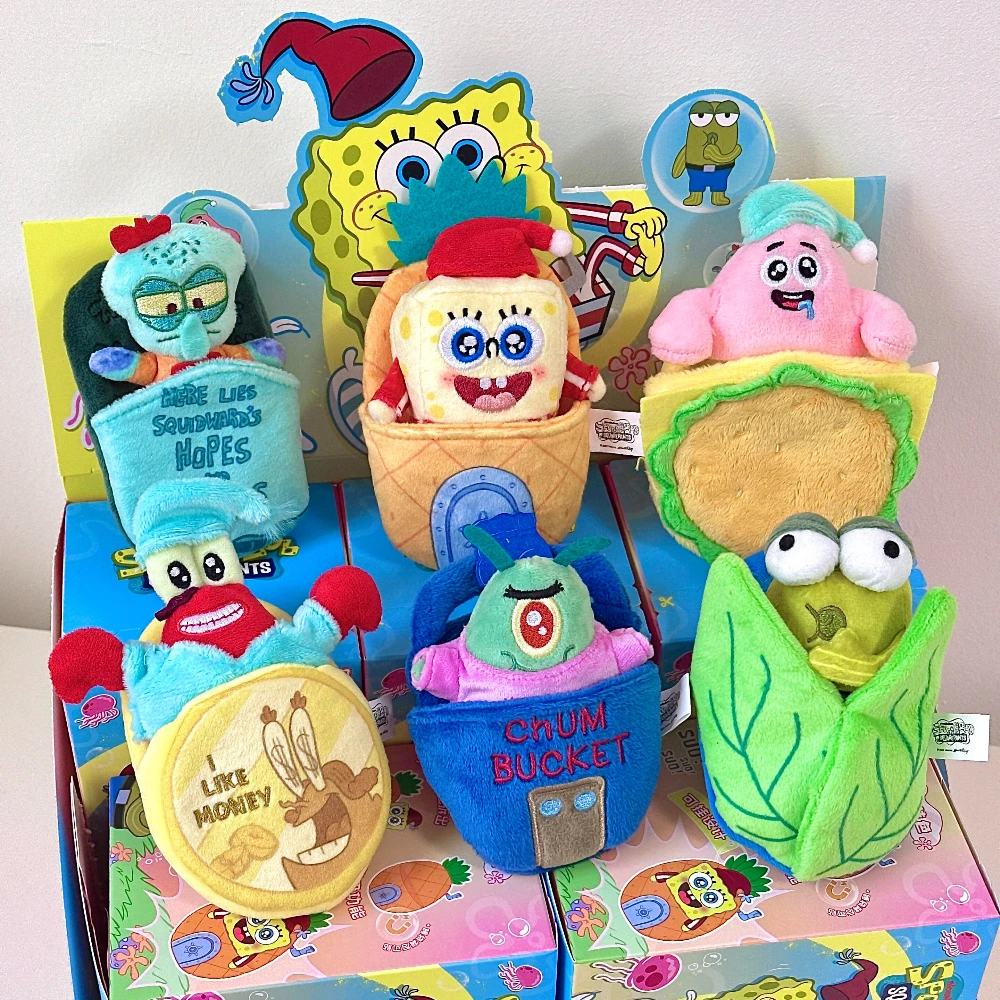 

SpongeBob SquarePants Bikeburg Dreamscape Blind Box Cute Mystery Box Keychain Action Figure Pendant Anime Doll Surprise Bag Gift