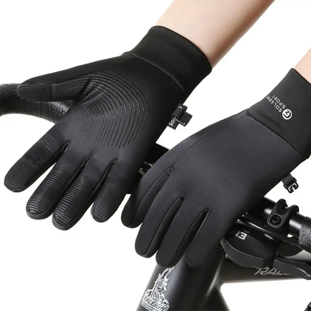 Motorcycle Riding Gloves for Men's Windproof and Waterproof Touch Screen Full Finger Gloves Outdoor Riding Skiing Equipment