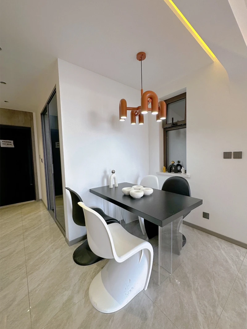 

Современный U-образный светодиодный подвесной светильник для гостиной, ресторанов, креативный подвесной светильник, минималистичный поворотный светодиодный светильник