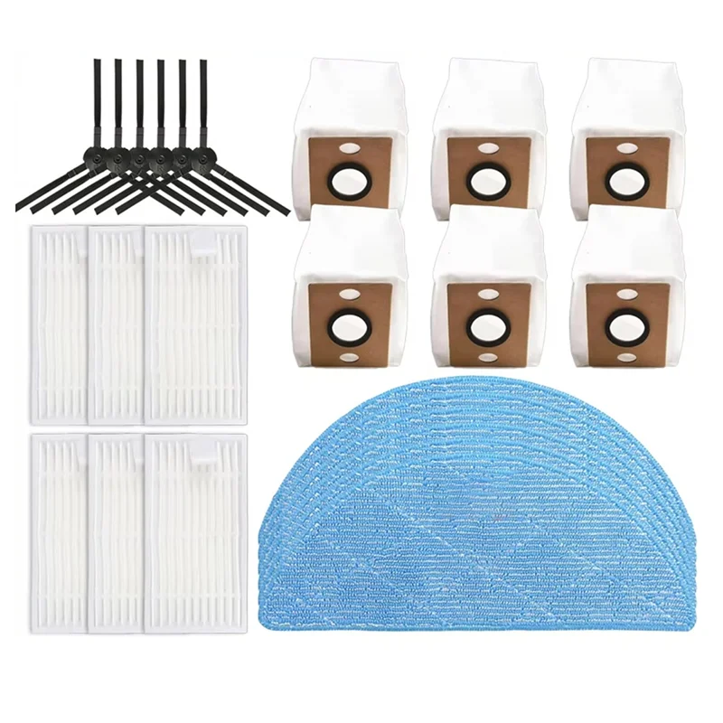 B99A-Replacement Main Side Brush Filter Mop For ILIFE V20/Vyzzle D10/Laresar L10/Lydsto R1D Edge/Roidmi Eve Rook S Parts