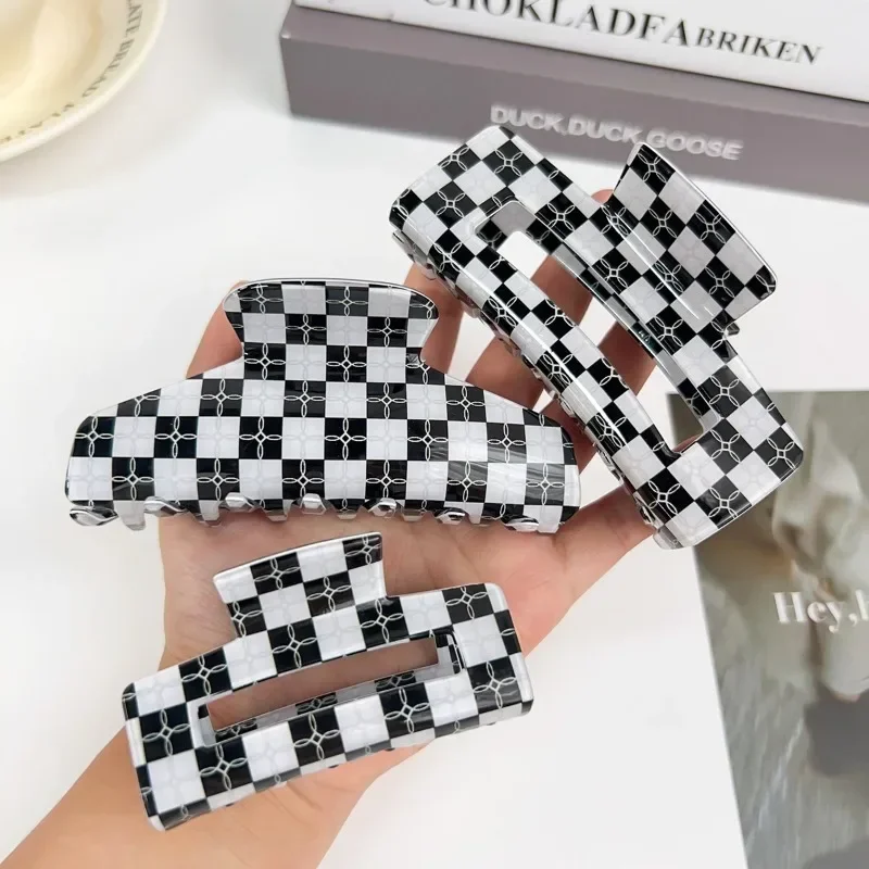 New Ladies Hollow Out Grab Clip Retro Geometric Shattered Hair Clip Hair Grip Ponytail Braid Claw Girl Headdress Accessories