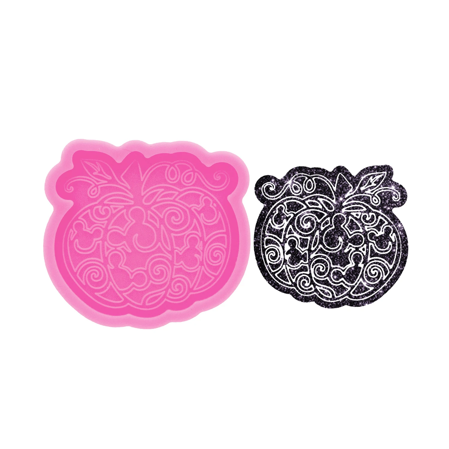 Silicone Pumpkin Mold Keychain Epoxy Resin Pumpkin Mold DIY Handmade Resin Jewelry Crafts Casting Mold
