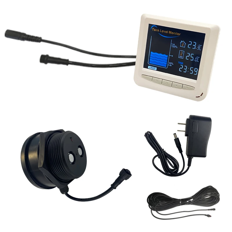 Smart TLC-2101Real-time Waterproof Ultrasonic Level Indicator LCD display Alarm Liquid    Water Tank