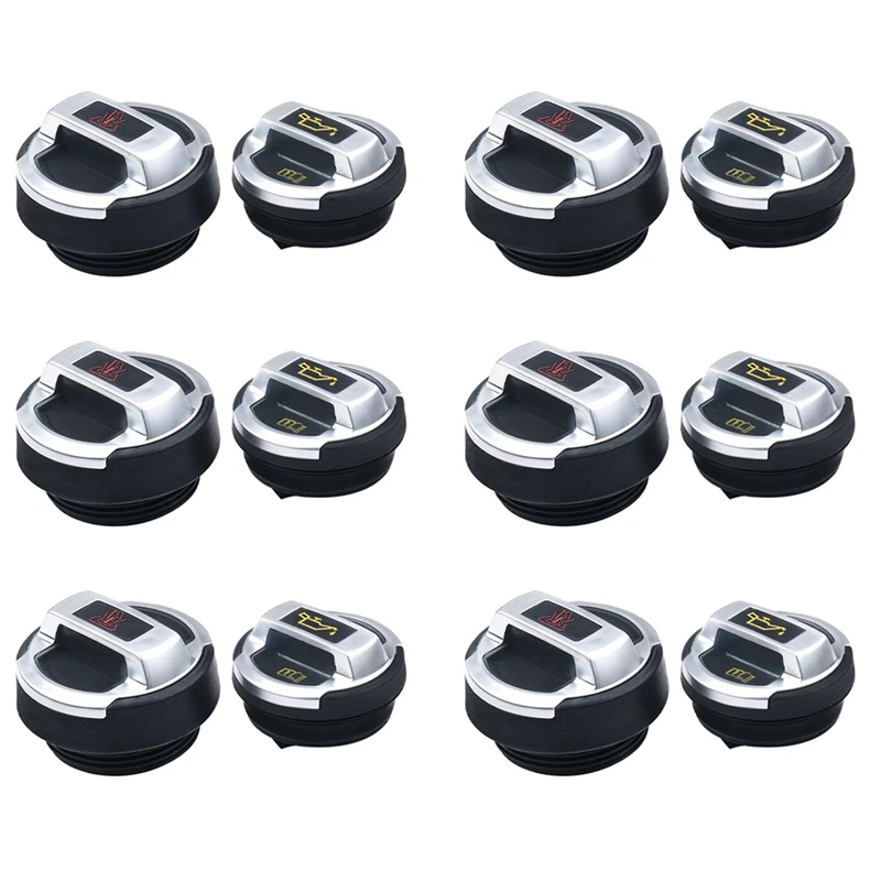 12Pcs Car Coolant Oil Expansion Tank Cap Cover For Scirocco Passat Cc -R8 420121321 420103485B