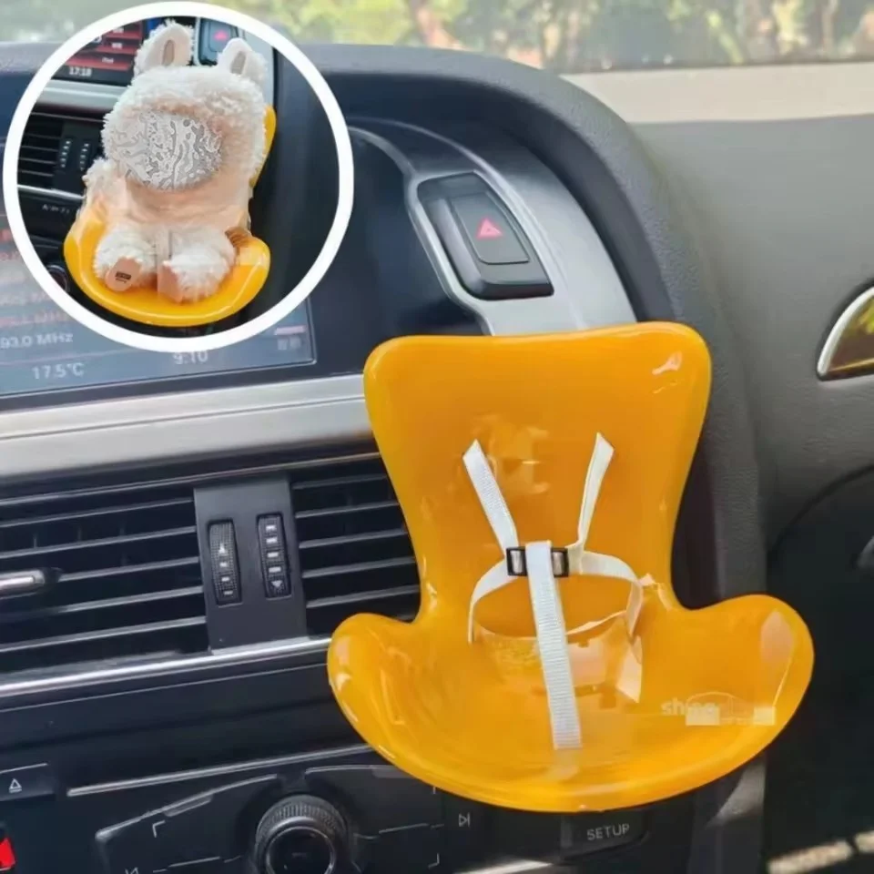 Asiento de seguridad para muñeca, sofá de coche, segunda generación, accesorios para asiento de seguridad para fiesta, decoración de salida de aire para coche