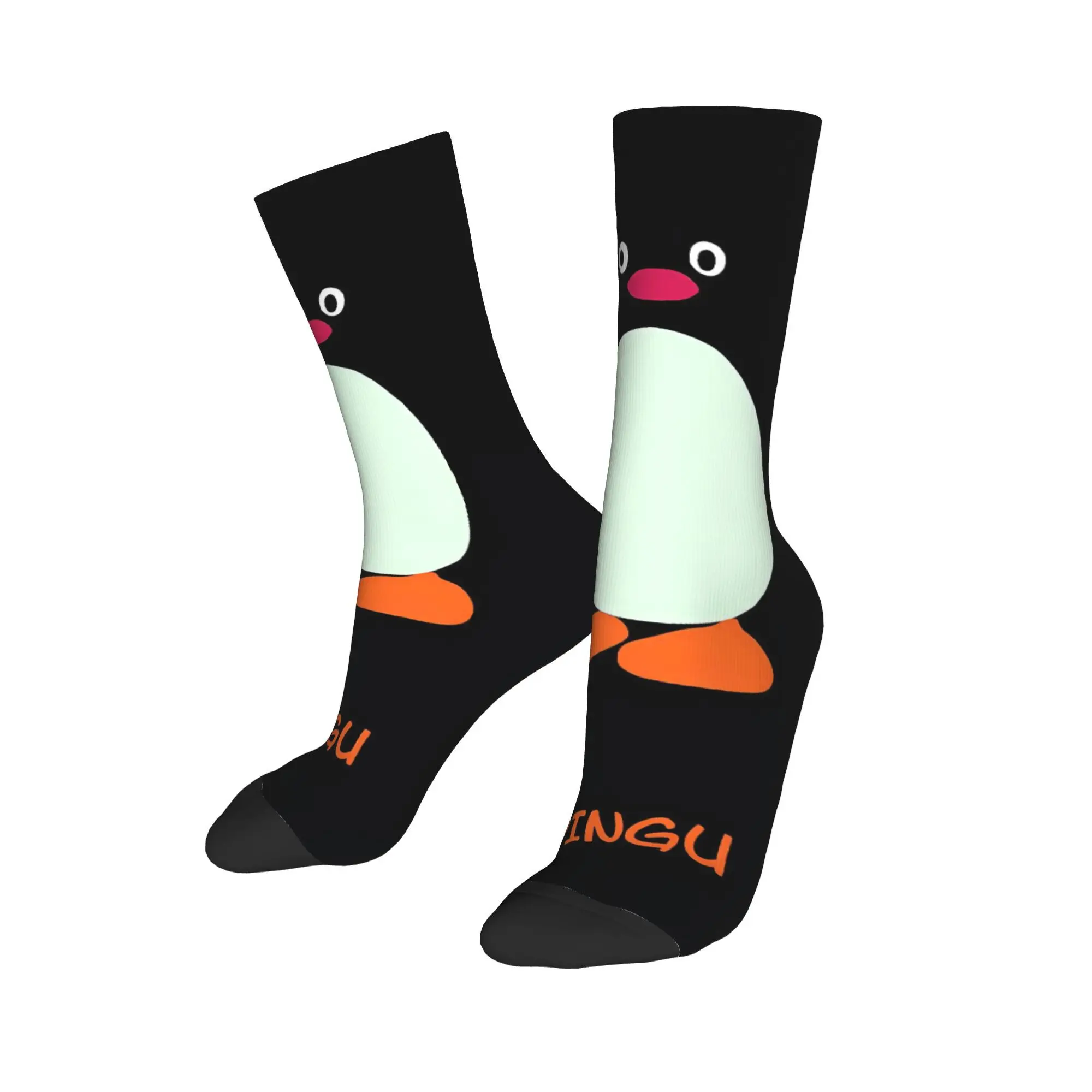 ピングー漫画靴下面白いストッキング秋ノンスリップカップルソックスミディアムソフトカスタムアウトドアスポーツソックス
