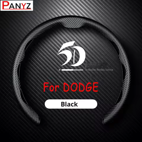 Carbon Fiber Patterned Car Steering Wheel Cover For Dodge Ram 1500 Viper Magnum Caravan Charger RAM Car Accessories