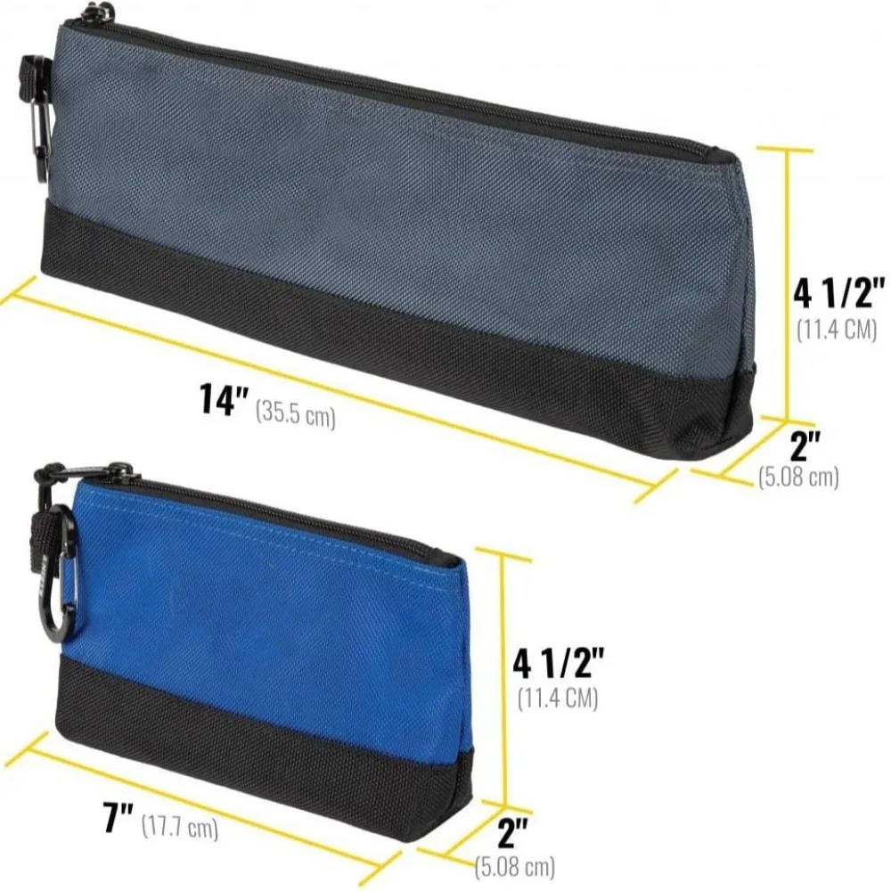 حقيبة أدوات إصلاح السحاب مع حلقات تسلق سفلية معززة للأدوات، مجموعة أدوات تخزين أجهزة قماش أكسفورد المحمولة