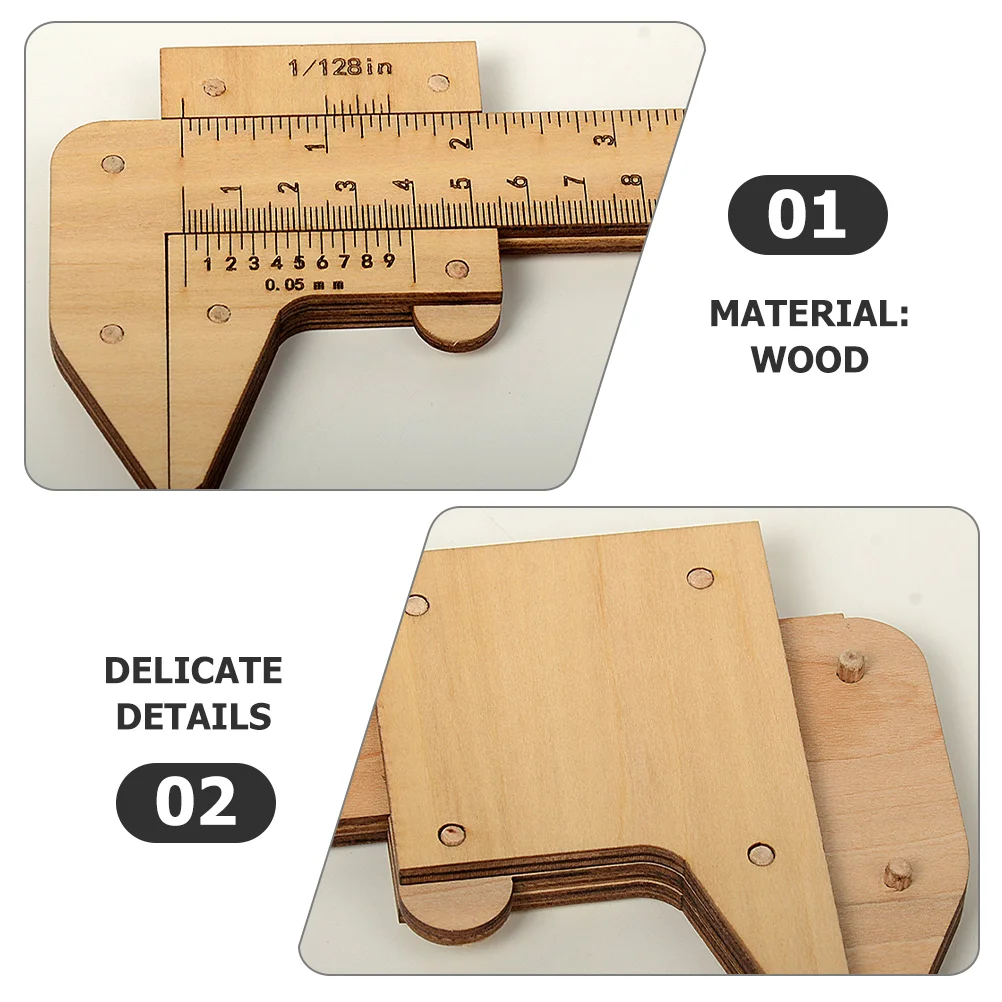 مسطرة قابلة للطي خشبية منحوتة بوصة مزدوجة النطاق طالب رنيه مكتب مساطر قياس شاشة ديجيتال رسم الطفل