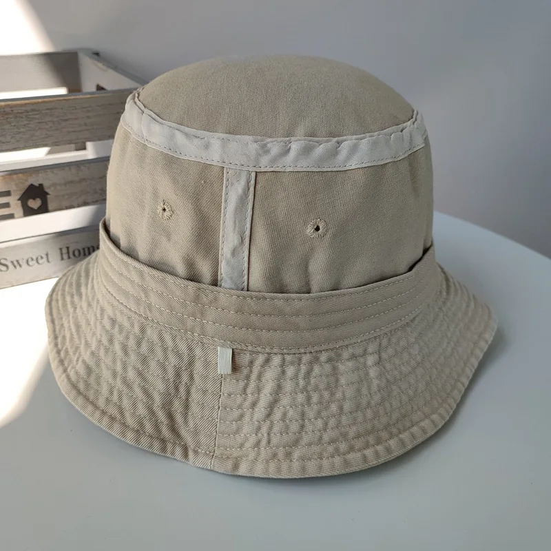 Sombreros de cubo Extra grandes XXL para hombres y mujeres, gorras de pesca Vintage lavadas con piedra de algodón de gran tamaño, cabeza grande, al