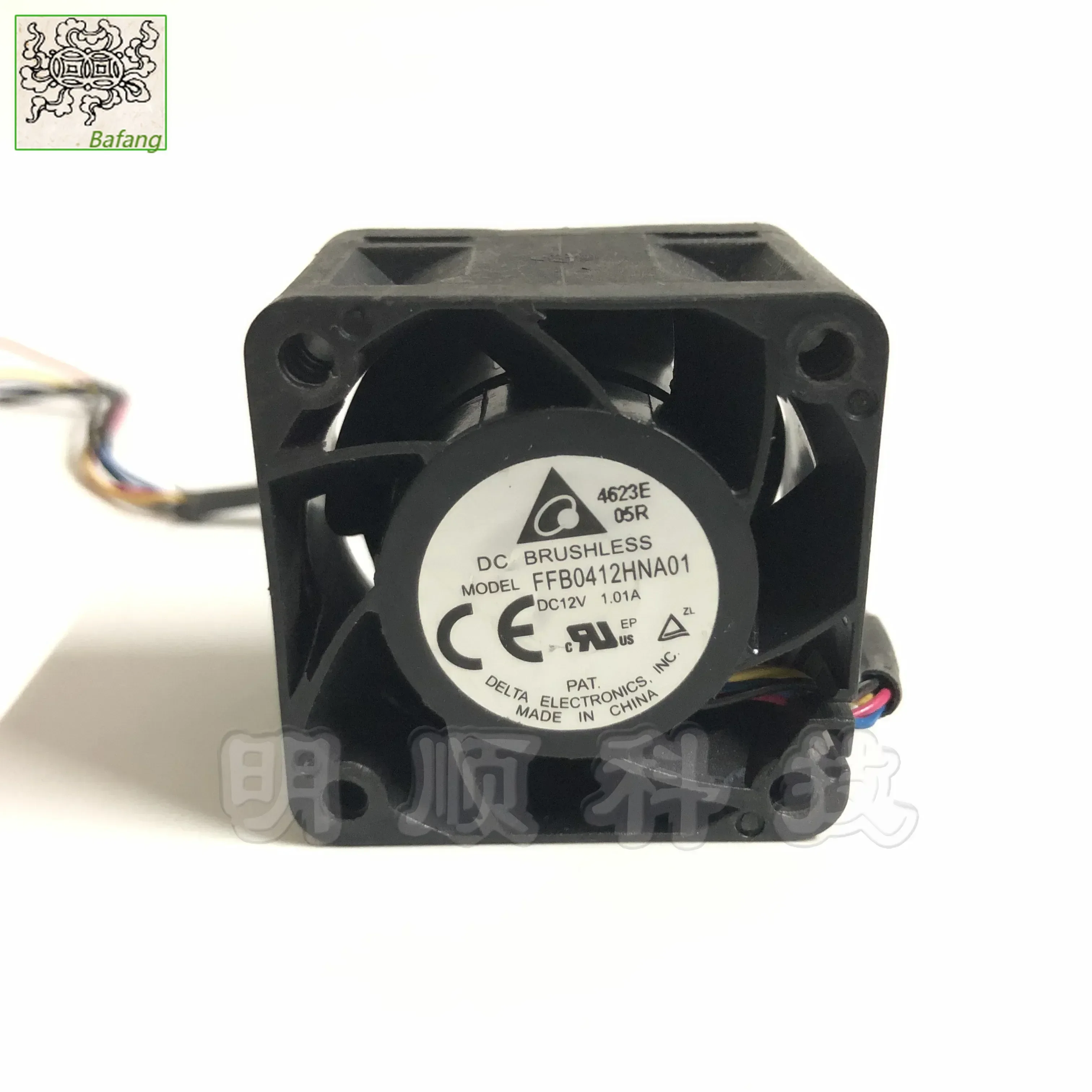 デルタエレクトロニクス用-ffb0412hna01-dc-12v-101a-40x40x28mm-4-ケーブル新しい