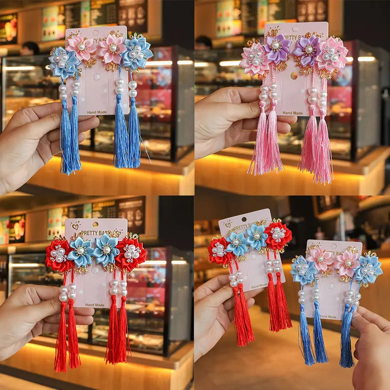 

Fashion Chinese Style Accessories Children Hair Clip Super Fairy Tassel Hair Ornaments Ancient Tassel Hairpin Headwear Girls