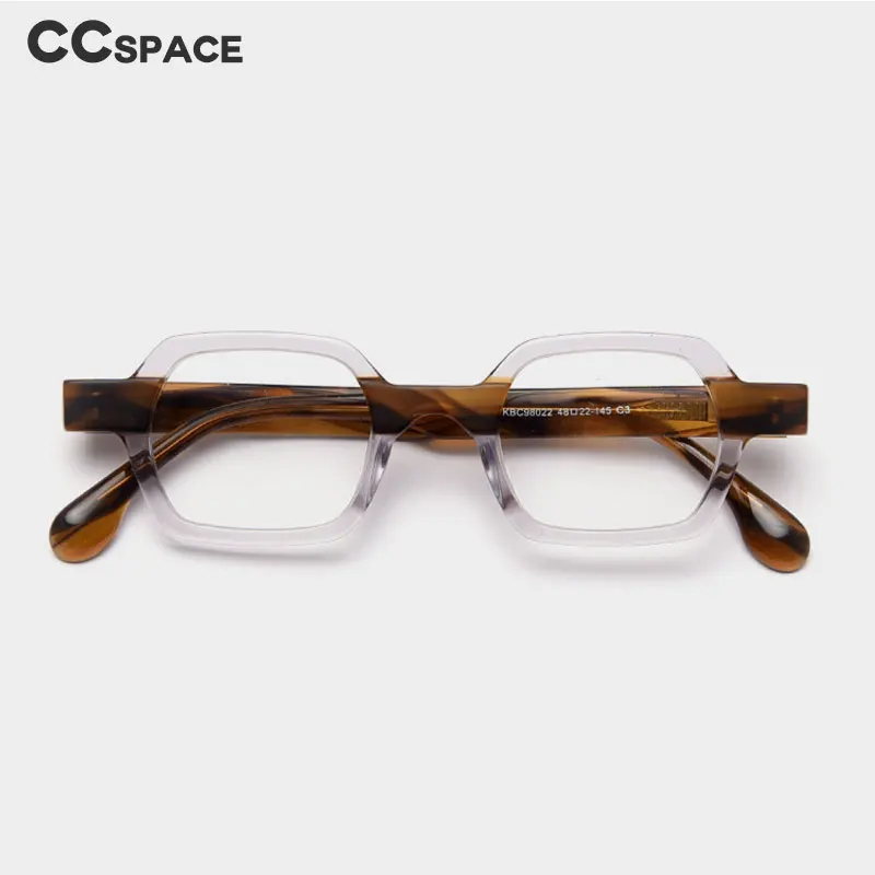 49804 Retro Polygon Optical Acetate Frames Retro Men Women Fashion Computer Glasses