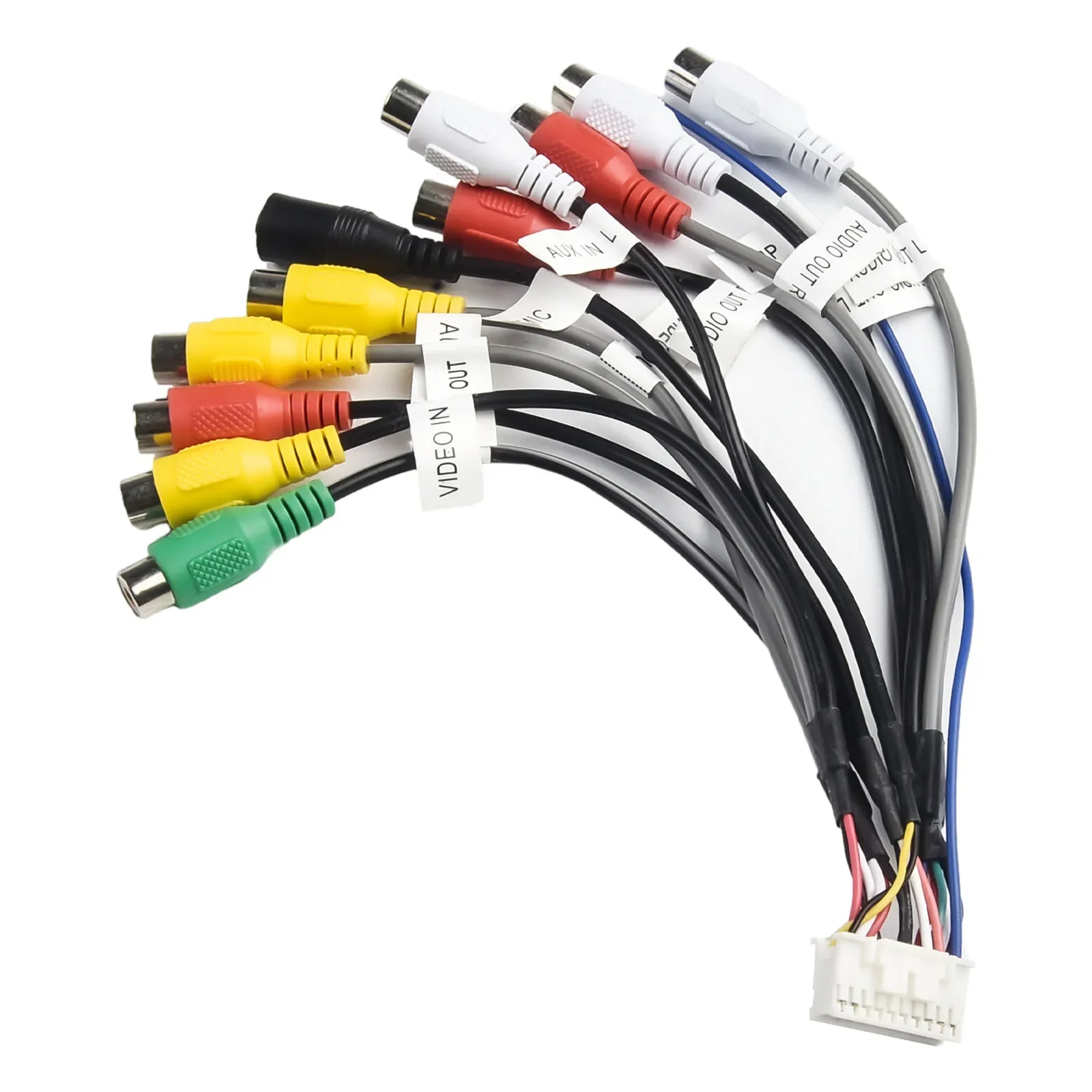 راديو راديو كابل خط اتصال AUX كابل الراديو خط اتصال AUX لمعظم السيارات سهلة الاستخدام التثبيت السريع 12 فولت 20 دبابيس #5