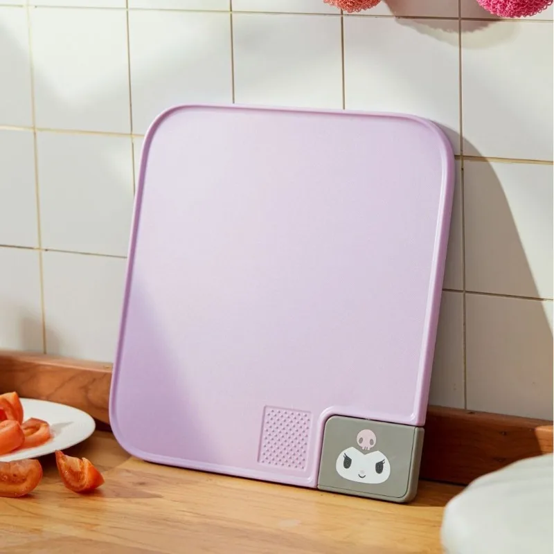

MINISO Sanrio Melody Kuromi Cutting Board Food Grade Household Use Anime Kitchen Cut Fruit Anime Chopping Board Kawaii Cutting