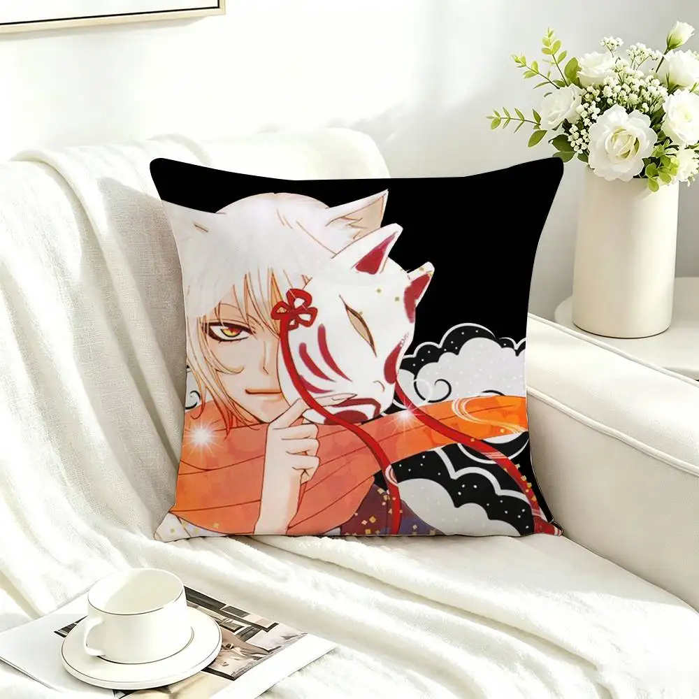 Kamisama Hajimemashita Tomoe  Pillow Case Square Double-Sided Sofa Cushion Cover Bedroom Bedside Pillow