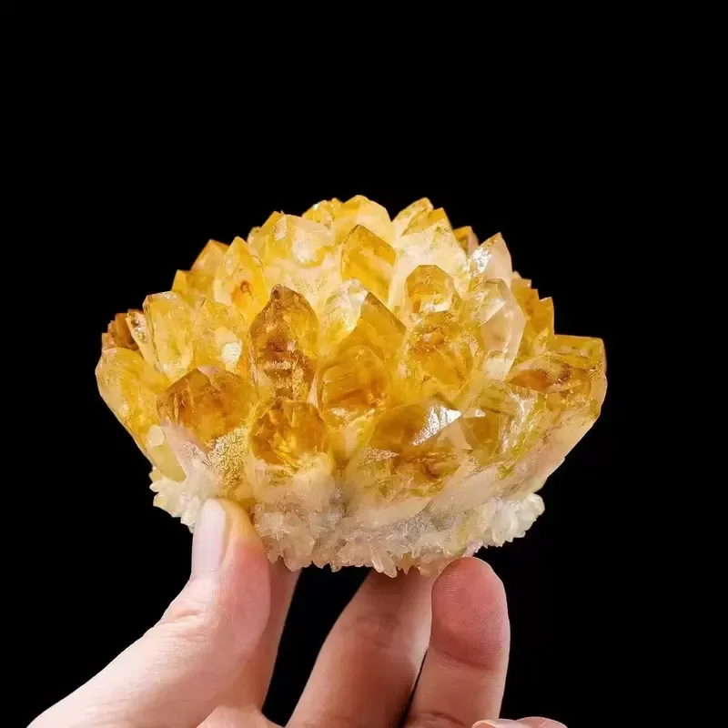 Natural Citrine Cluster Home Decoration Crystal Handicrafts