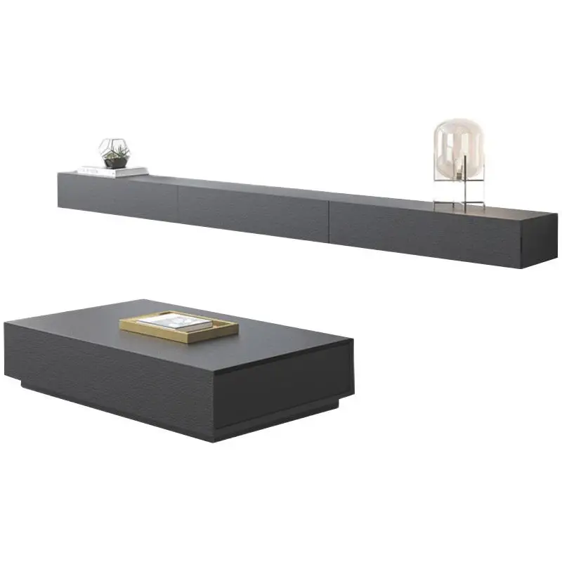 ！@Modern Luxury Wooden Wall Mounted TV Cabinet for Living Room Dining Hotel Use-Customizable Contemporary Furniture