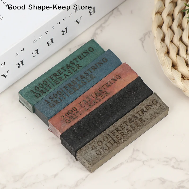 1PC Guitar Fret Polishing Erasers Abrasive Rubber for Fret Wire Cleaning 180/400/1000/1500/2000 Grit Guitar Maintenance Tool