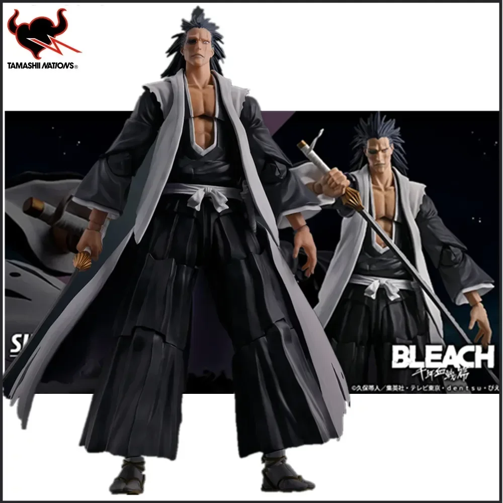 Original Anime Characters Bleach S.H.Figuarts KENPACHI ZARAKI Action Figure Collection PVC SOLID AND SOULS Toys