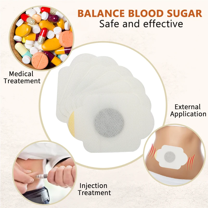 Parche para diabéticos, 6 piezas = 1 bolsa, estabiliza el nivel de azúcar en sangre, equilibrio de glucosa en sangre, tratamiento de la Diabetes,