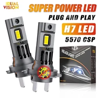 800W Turbo H7 LED Canbus luz 1:1 tamaño Mini faro de coche con ventilador 800000LM bombilla antiniebla inalámbrica 4300K 6000K 8000K lámpara de automóvil