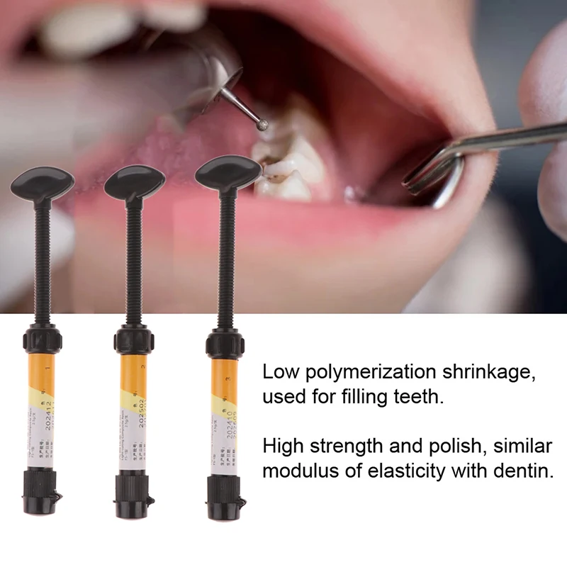 1PC Micro Composite Dental Materials Dentist Universal Nano Hybrid Composite Light Cure Resin Flowable Resin Total Etch Adhesive