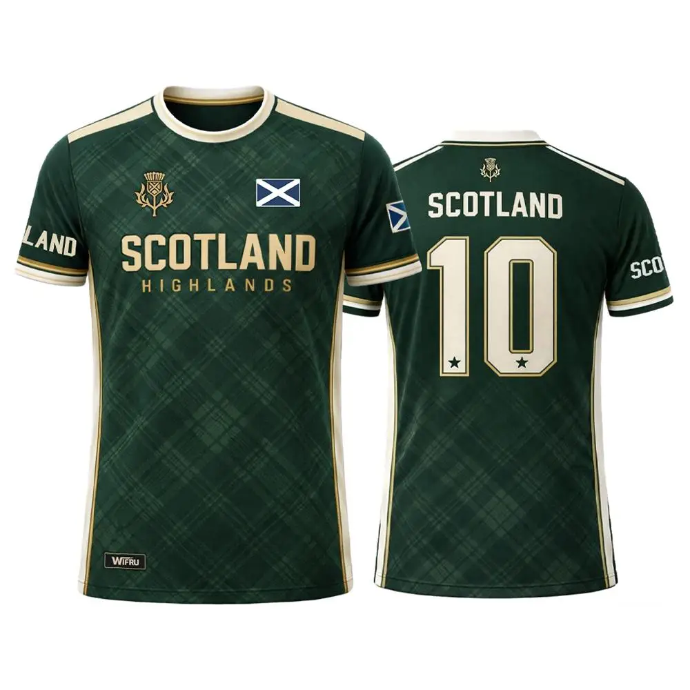 Scotland Flag 3D Print Summer Sport Soccer Jersey Women's Tshirt Unisex Tee Top Short Sleeve TShirt Quick Drying Men's T Shirt view 6
