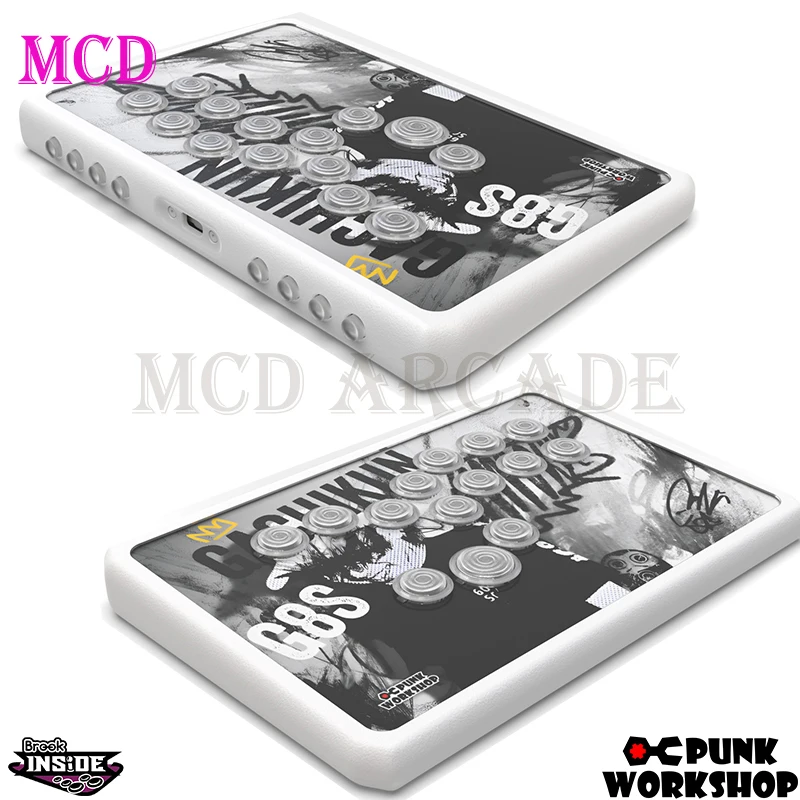 Punk Workshop R14 Hebelloser Arcade-Kampfcontroller HitBox PWS Blaze Spark Mechanischer Knopf SOCD-Unterstützung PS5/PS4/Switch2/PC