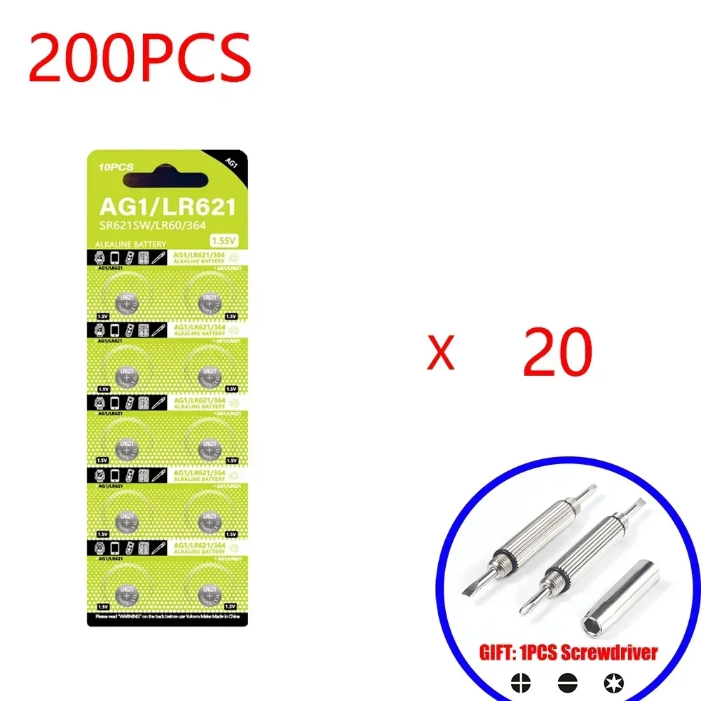 5-10 قطعة AG1 LR621 364 V364 164 531 SR621 SR621SW SR60 CX60 1.55V بطارية قلوية لمشاهدة مفتاح السيارة لعبة عن بعد زر عملة خلية #5