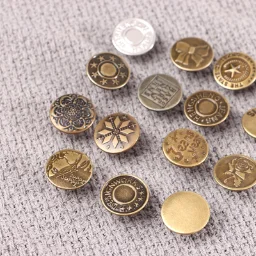 1Set 17mm Jeans Snap Fastener Men Women Sewing-Free Detachable Metal Button with Screws Buttons Accessories