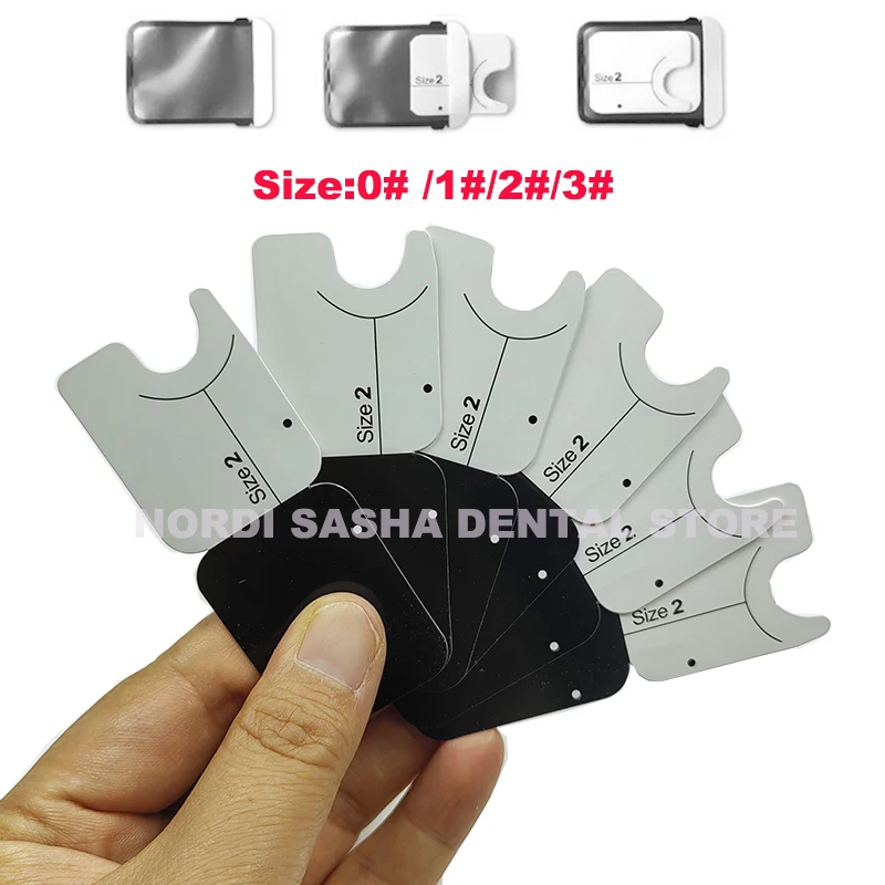 Dental Phosphor Plate Paper Card 0/1/2# Digital X-Ray Image IP Plate Envelopes Protective Paper Plate Dentistry Imaging System