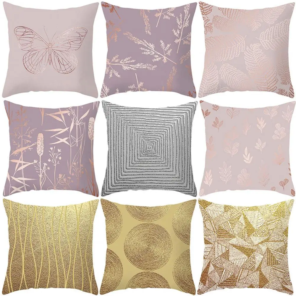 Funda de cojín cuadrada creativa para decoración del hogar, cubierta de almohada geométrica abstracta para Hotel, 45x45cm