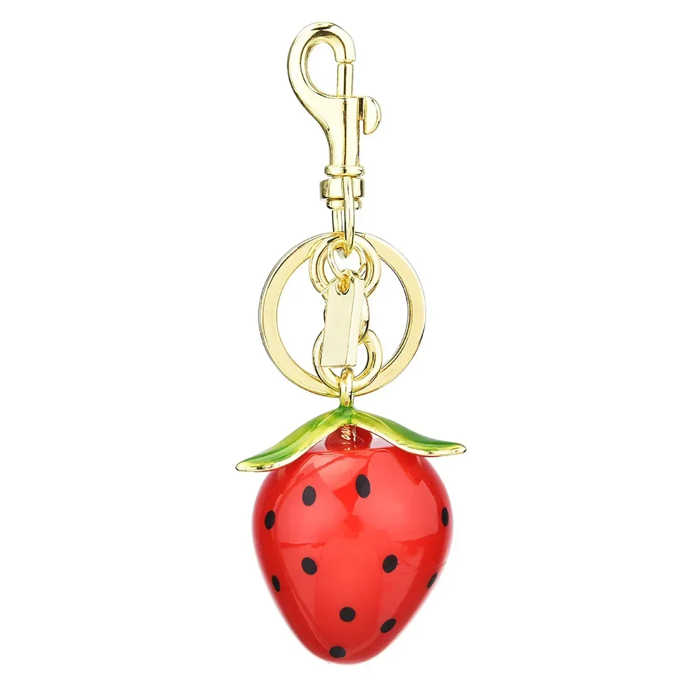 

Strawberry bag key women's buckle, Amazon fruit women's bag pendant, fashionable and light luxury, bag hanging accessory