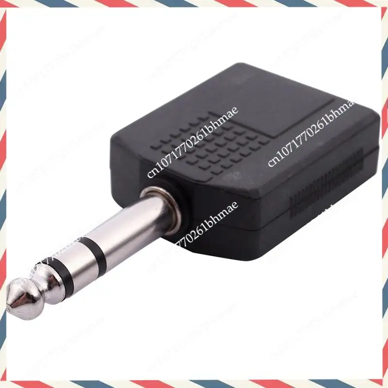 -A21Z 4X Mono 6.35Mm Male Plug To Dual 6.35Mm Female Socket Splitter Adapter Connector