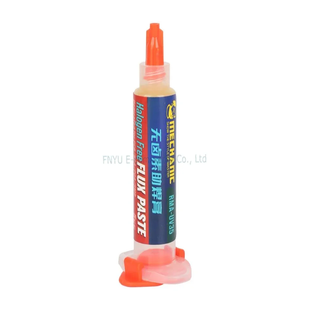 10 Pcs RMA-UV35 5cc BGA Solder Pasta Fluks Fluks untuk BGA Solder Stasiun Solder Besi Tin Cream Gratis Pengiriman
