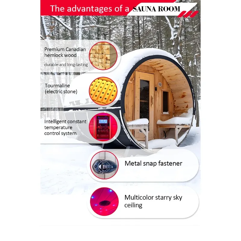Modern Sauna Steam Room and Sauna Cabin Design with Infrared Technology for Home Sauna Room China Factory