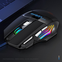 M1 Mouse Wired Gaming Computer Office Accessories RGB Backlight Laptop USB Cable Mouse 3D 7-Button Laser Roller Ergonomic Skills