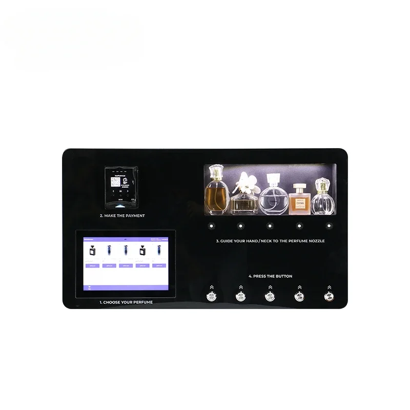 

Wall-mounted perfume cologne perfume spray vending machine
