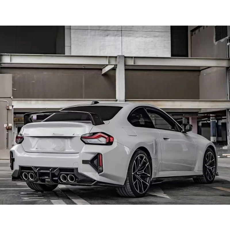 

Car Accessories For 2 Series G42 G87 M2 Carbon Fiber Rear Bumper Deck Double Deck Wing Spoiler