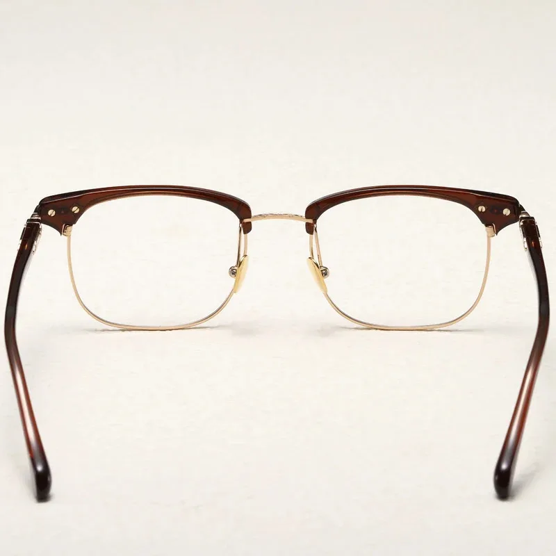 MATSUDA Same Style M2049 Fashion High Quality Pure Titanium Acetate Glasses Frame Handmade Eyebrow Eyeglasses Frames Men Women