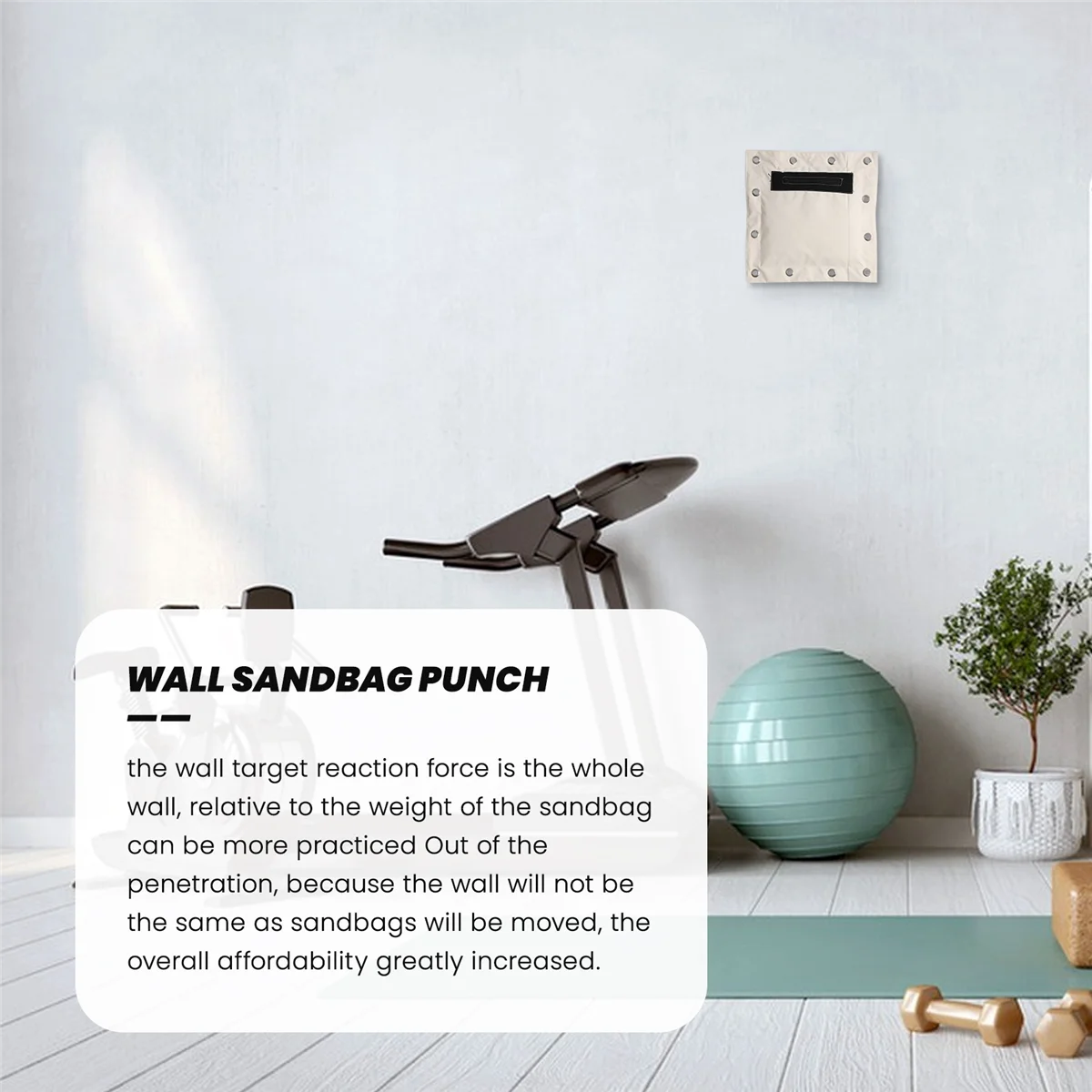 38 x 38cm Heavy Duty Wing Chun Punch Bag Empty Sand Bag Kung Fu Martial Arts Wall Bag Kick Boxing Punch Bag Rich